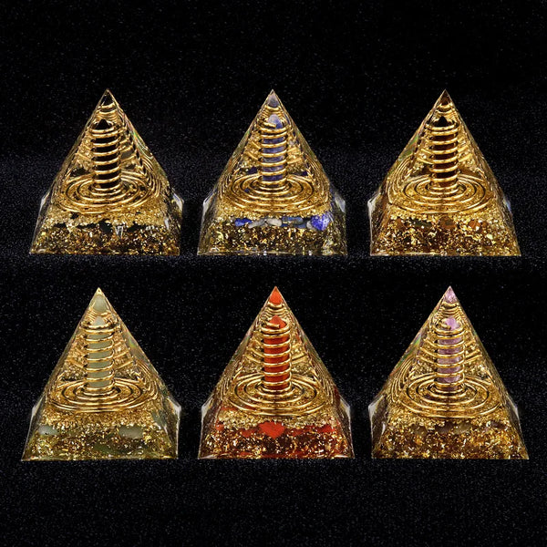 Solteris Energy Generator Orgonite Crystal Pyramid