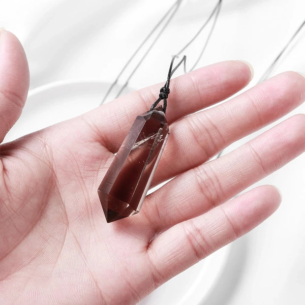 Aura Dusk Smoky Quartz Pendant