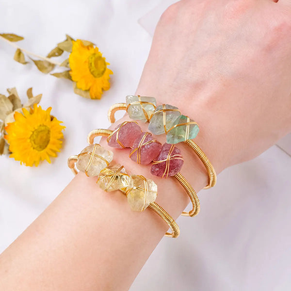 Zevara Raw Crystal Bracelet