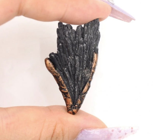 Thalrix Black Tourmaline Raw Crystal Ring