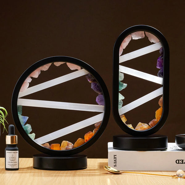 Thavira Raw Crystal Lamp