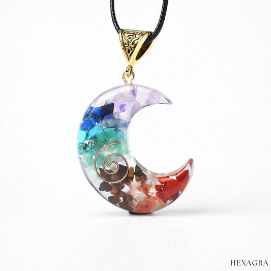 Thessira 7 Chakra Orgonite Crystal Necklace