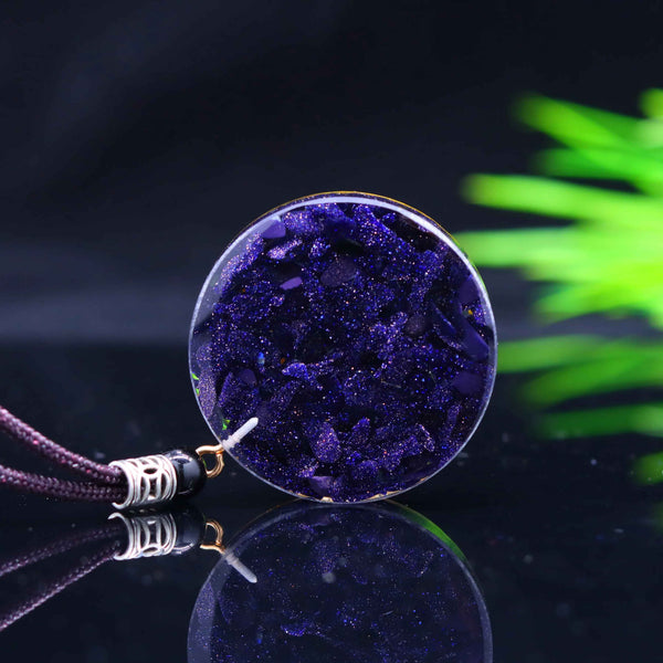 Celthara Spiral Orgonite Crystal Necklace