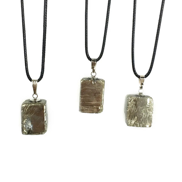Valtric Pyrite Raw Crystal Necklace