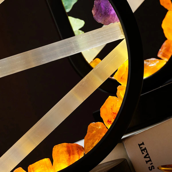 Thavira Raw Crystal Lamp