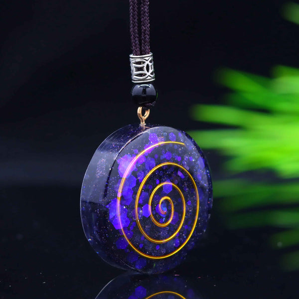 Celthara Spiral Orgonite Crystal Necklace