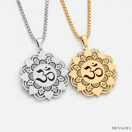 Aurevan Om Mandala Necklace