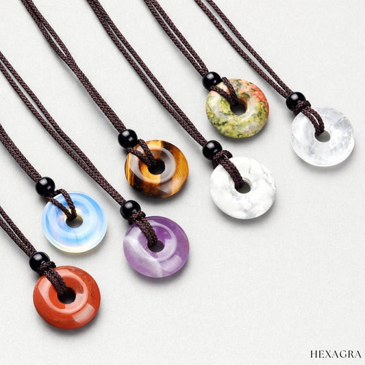 Chakra Bloom Resonance Necklace - hexagra