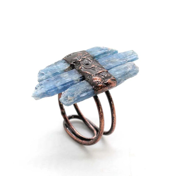 Nareen Kyanite Raw Crystal Ring