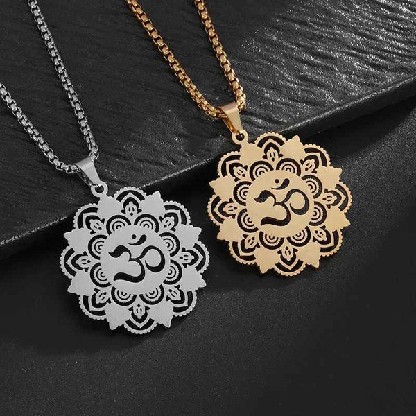 Aurevan Om Mandala Necklace