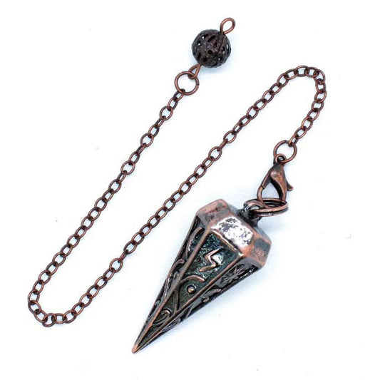 Nebularis Copper Rune Pendulum