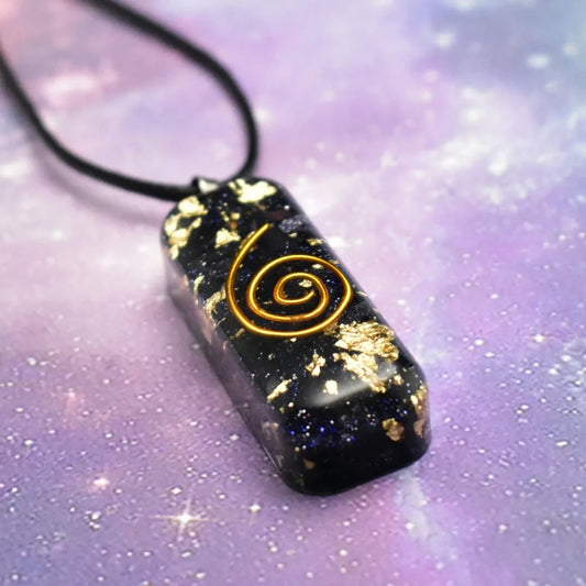 Noctara Black Tourmaline Orgonite Pendant