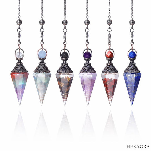 Lucentra Crystal Pendulum - hexagra