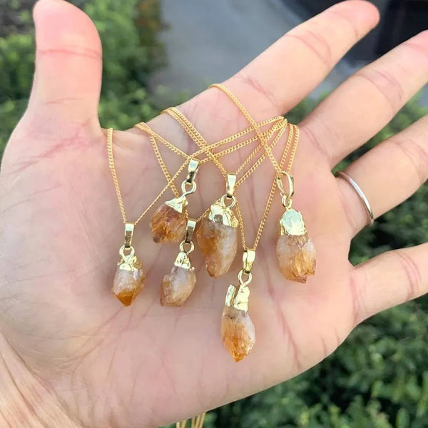 Solara Raw Citrine Pendant