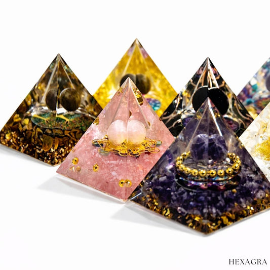 Zorya Orgonite Pyramid - hexagra